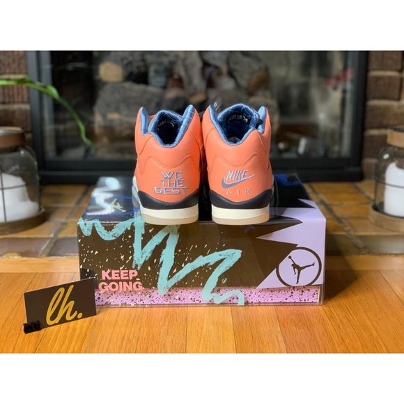 Size 7y/8.5w Air Jordan 5 Retro “DJ Khalid We The Best Crimson Bliss” Athletic S - Picture 5 of 7